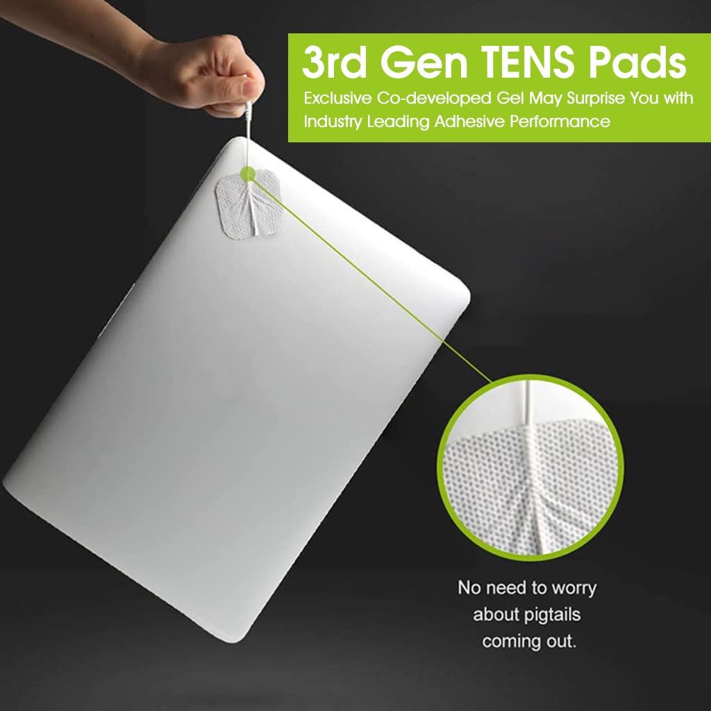 HANNEA 12pcs Electrode Pads TENS Unit Pads, 2'' Electrode Replacement Patches with Upgraded Self-Stick Performance and Non-Irritating Design for Electrotherapy HANNEA 12pcs Electrode Pads TENS Unit Pads, 2'' Electrode Replacement Patches with Upgraded Self-Stick Performance and Non-Irritating Design for Electrotherapy